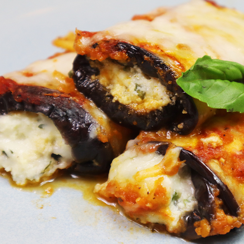 باذنجان رولاتيني، باذنجان غرقان بالجبنة، طبق لذيذ لازم تجربوا Eggplant Rollatini